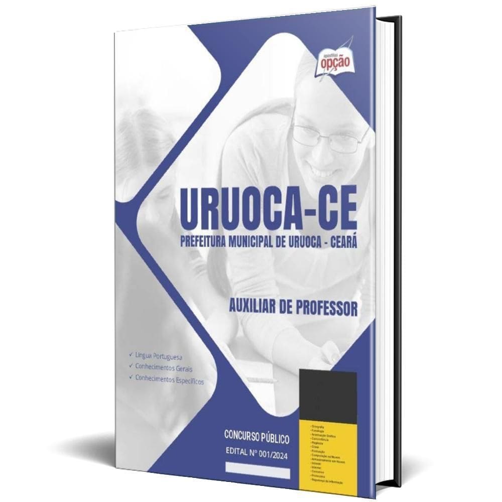 Apostila Prefeitura De Uruoca Ce 2024 - Auxiliar Professor