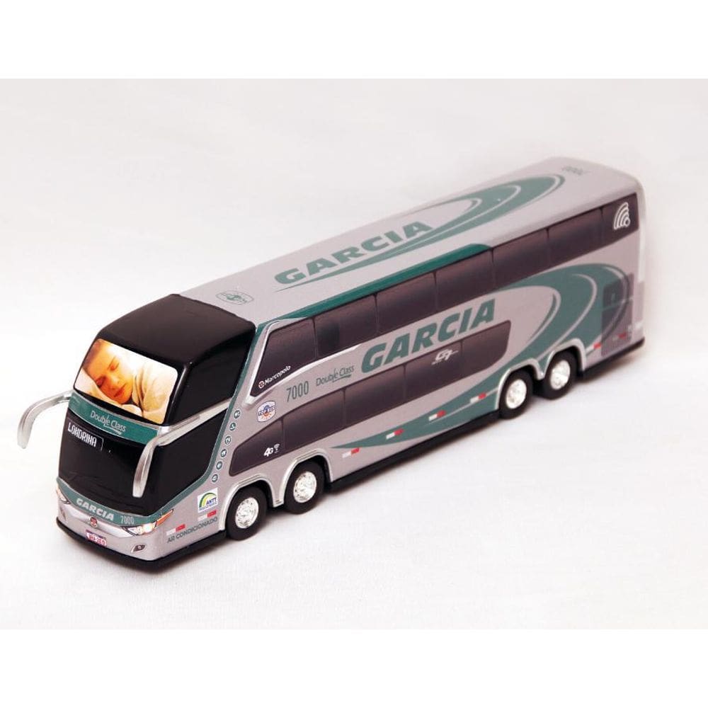 Brinquedo Miniatura Ônibus Viação Garcia Leito Plus 30Cm