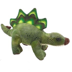 Pelúcia Estegossauro Verde 32 Cm - Material Macio e Lavável