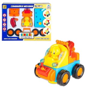 Brinquedo Caminhão Construtor Guincho Com Som Braskit