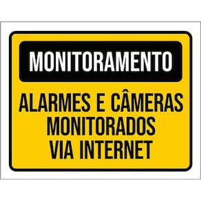 Kit 5 Placas Monitoramento Alarmes Câmeras Monitorados