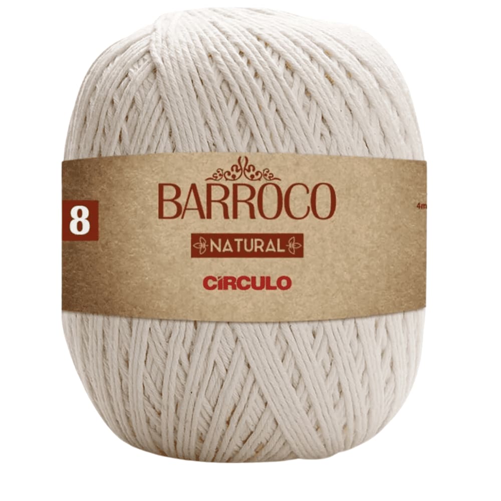 Barbante Barroco Natural N°08 700g