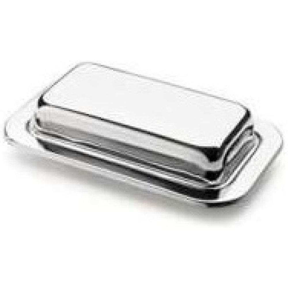 Manteigueira Inox com Tampa e Base - Praticidade e Estilo
