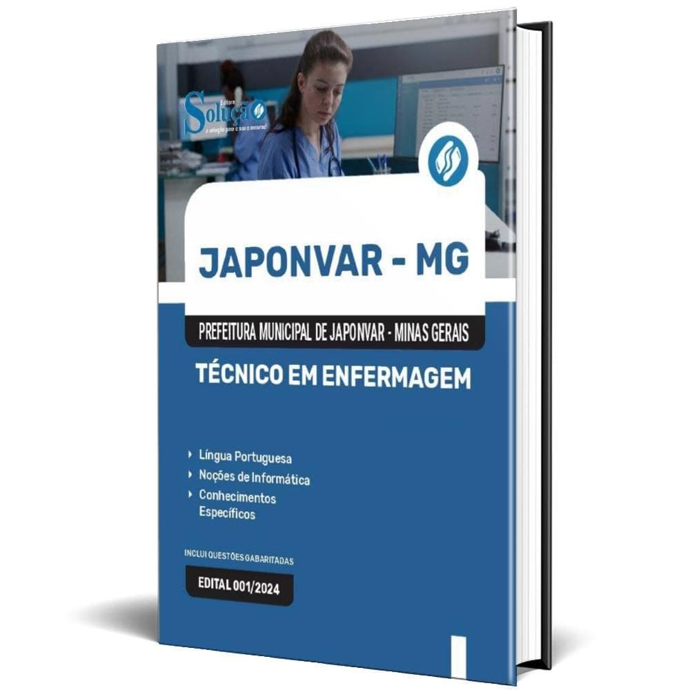 Apostila Prefeitura Japonvar Mg 2024 - Técnico Em Enfermagem