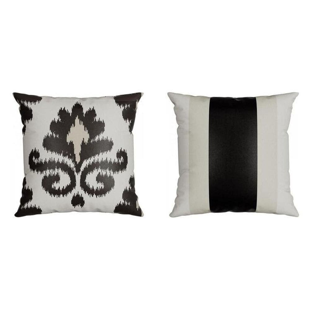 Kit 2 Capas para Almofada Acetinada Silk Home 43x43cm Preto