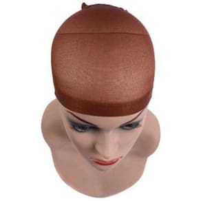 Kit Marrom Escova + Wig Cap + Suporte Para Peruca Front Lace
