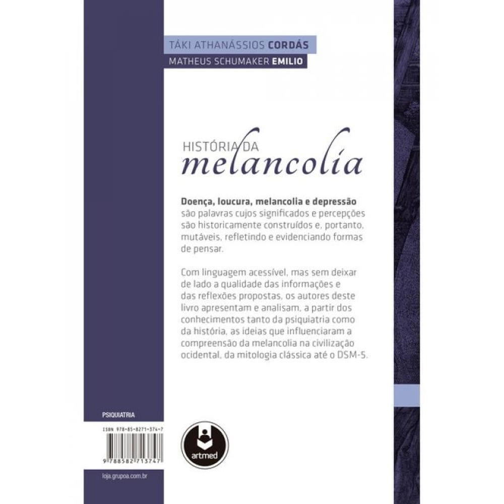 História Da Melancolia