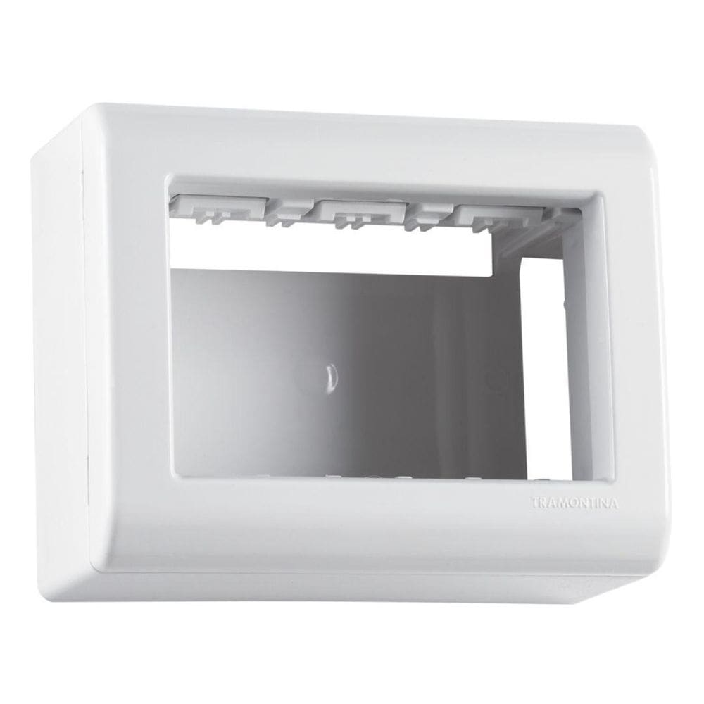Caixa + Tampa 3P Lizflex Branco Tramontina