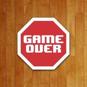 Placa Decorativa - Game Over