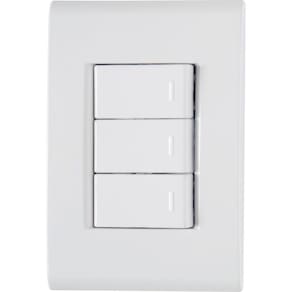 Conjunto 3 Interruptores Simples 10A/250V Liz - Tramontina