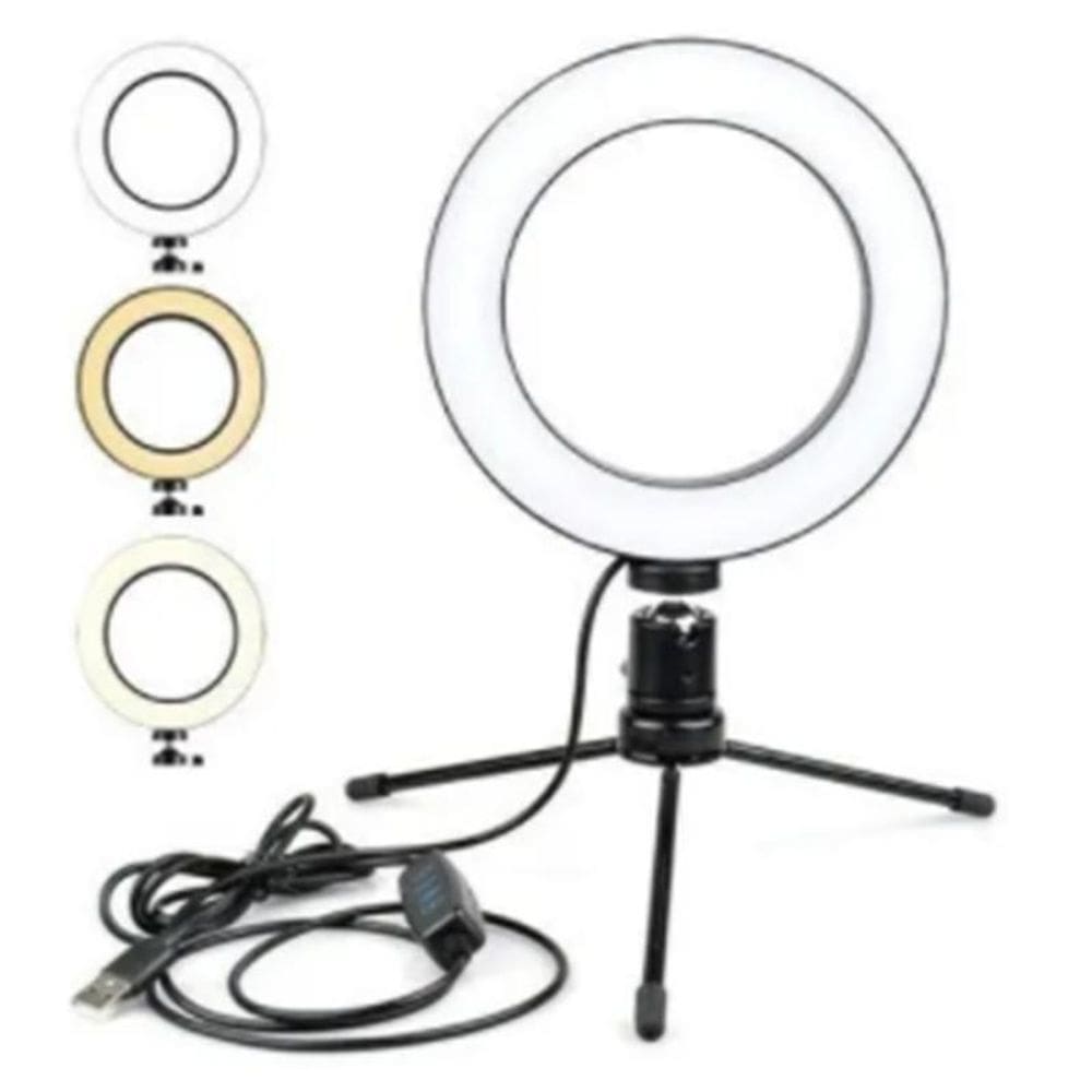 Iluminador Led Ring Light 6 Polegadas 16Cm Excelente Luz