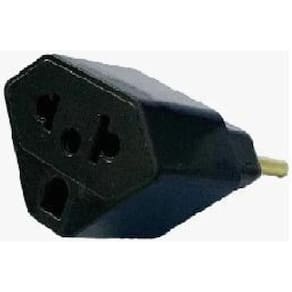 Kit 3 Adaptador Tomada Triangular, Tê , Pino - 20 Amperes