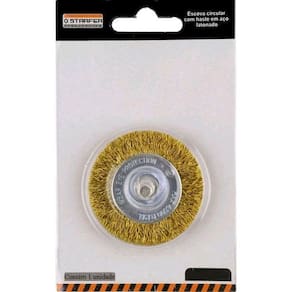 Escova Circular Para Furadeira Com Haste Starfer 60Mmx08Mm