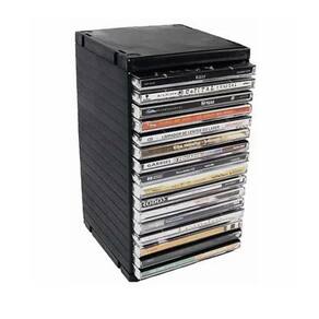 Porta Cd - Rack Newness Capacidade 16 Cds - Preto