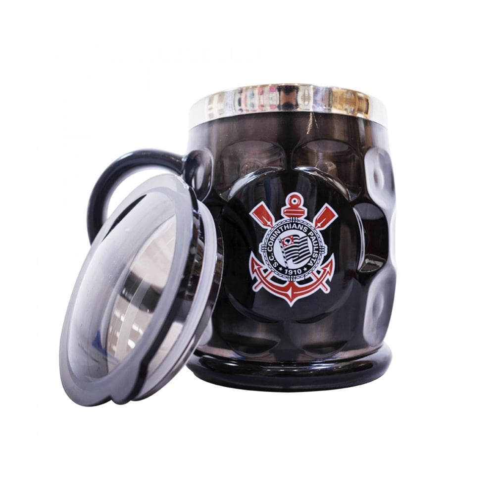 Caneca Térmica com tampa 500ml Corinthians