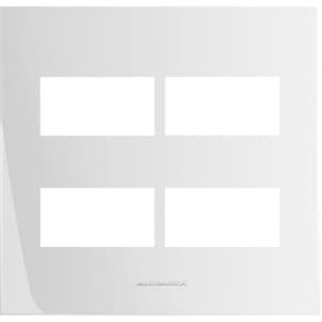 Placa 4X4 4 Módulos Separado Branco Inova Pro 85005 Alumbra