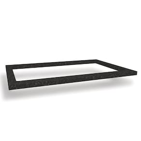 Módulo Cozinha Kappesberg Maxxi Tampo S417 80cm p/ Cooktop Preto Brilho