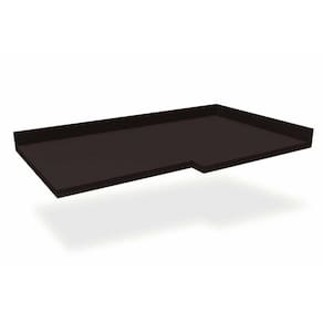 Tampo de Cozinha Modulado Canto Reto B649 98cm Polipropileno Preto - Kappesberg
