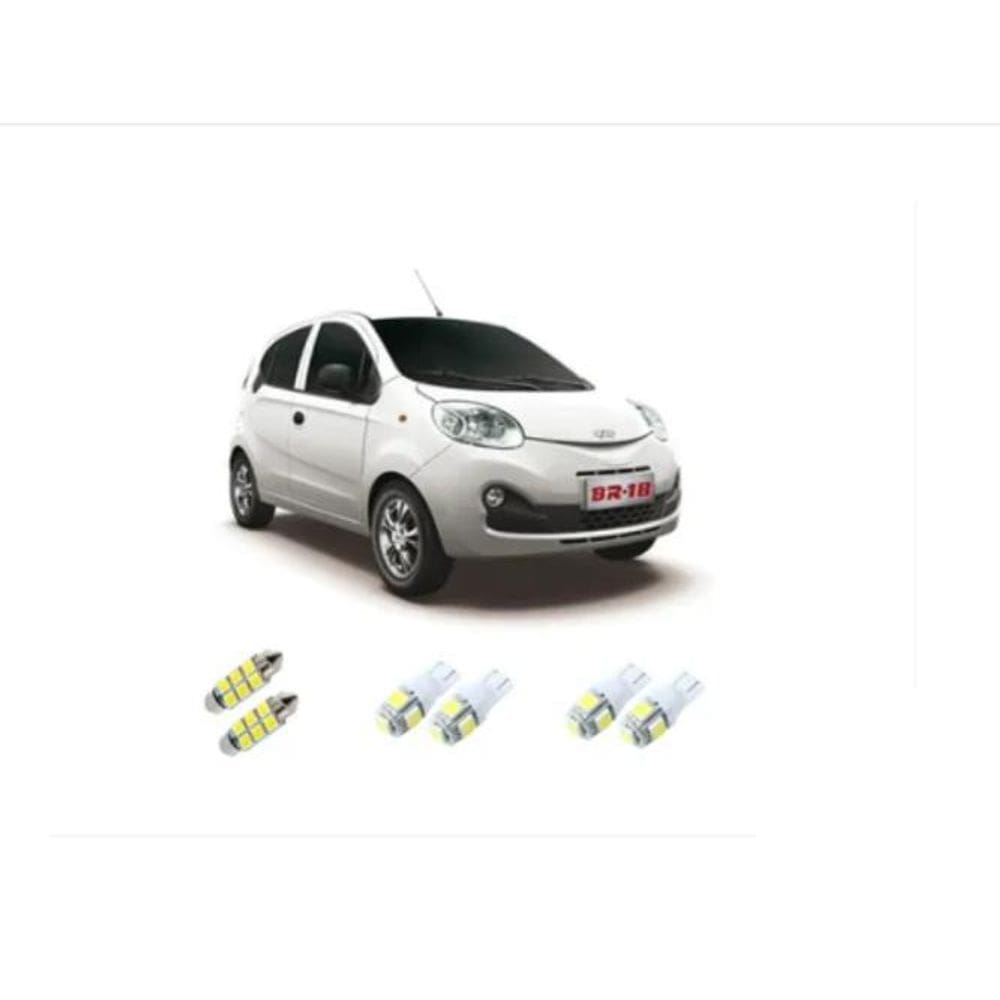 Kit Lampada Led Chery Qq 11 - 16 Teto Porta Mala Placa Lant.