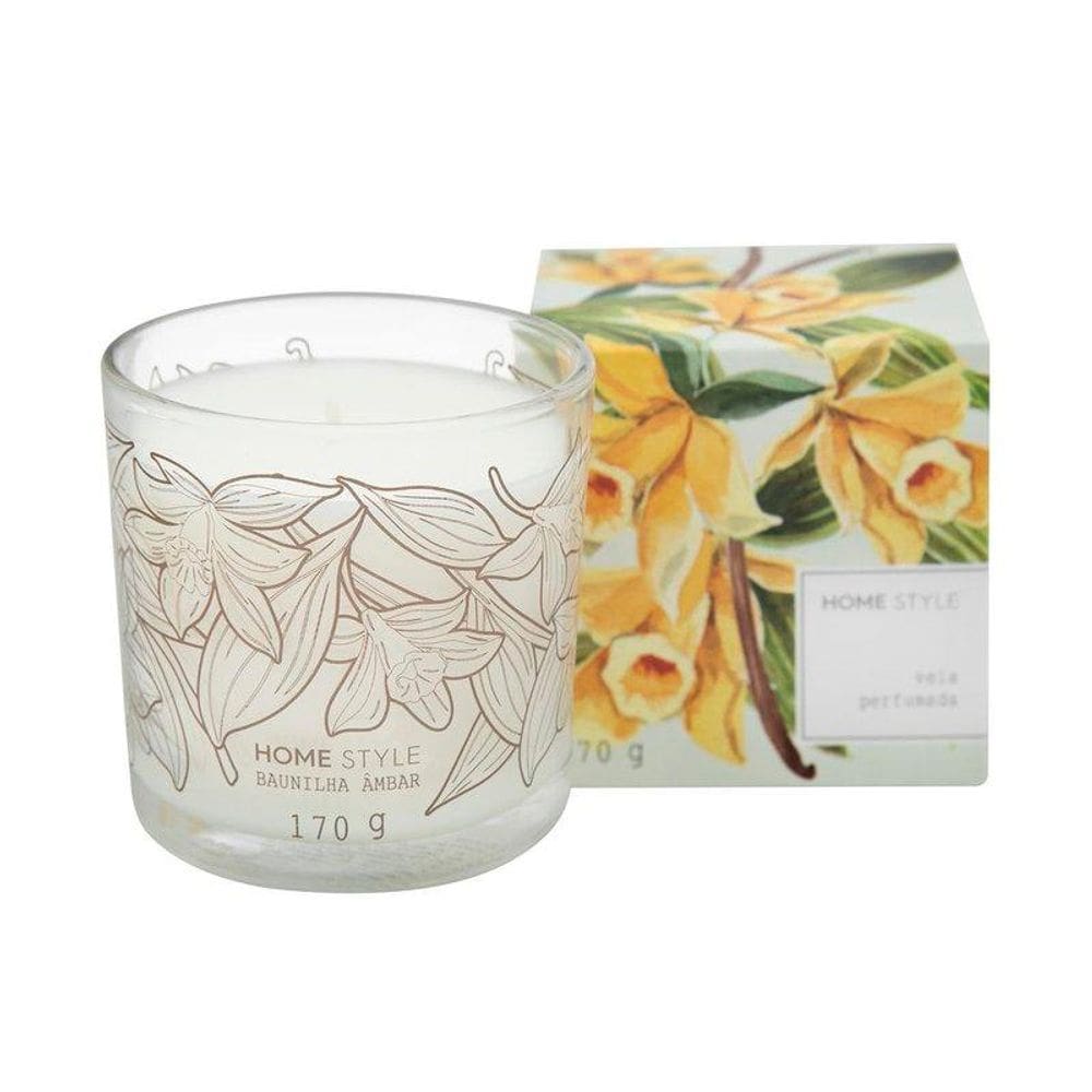 Vela Pote Baunilha Ambar 170G Neu Home Style