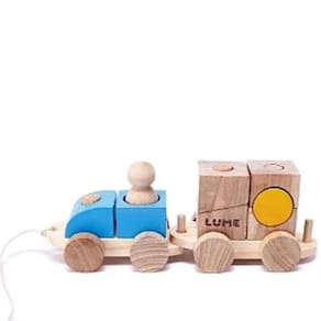 Carretinha de Encaixe Quebra-Cabeça Tridimensional 24 x 8,4 cm