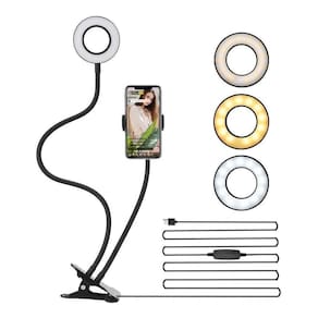 Ring Light 2 Em 1 Com Suporte Para Gravação Videos Fotos
