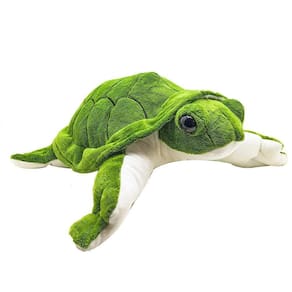 Tartaruga Marinha De Pelúcia Verde 35 Cm