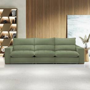 Sofá 5 Lugares Martinho Retrátil Boucle Verde - Celflex