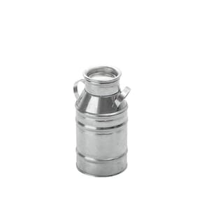 Latão De Leite Pequeno Decorativo Galvanizado 14 Cm