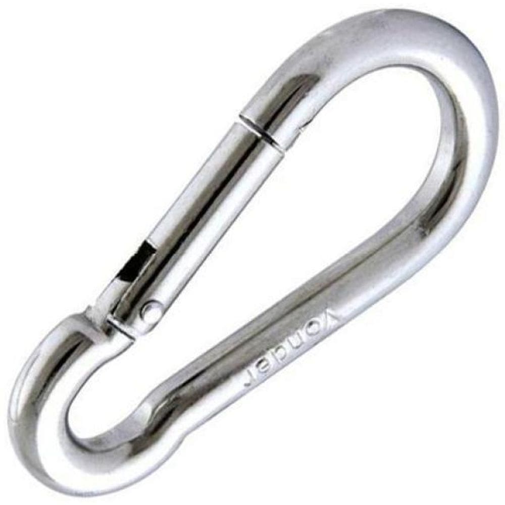 Mosquetão 8Cm Profissional Suporta 230Kg - 10 Unidades