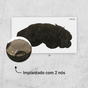 Protese Capilar Hibrida Dm - Micropele + Tela Lace (18X25)