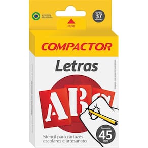Letra Vazada Letras E Algarismos 45Mm