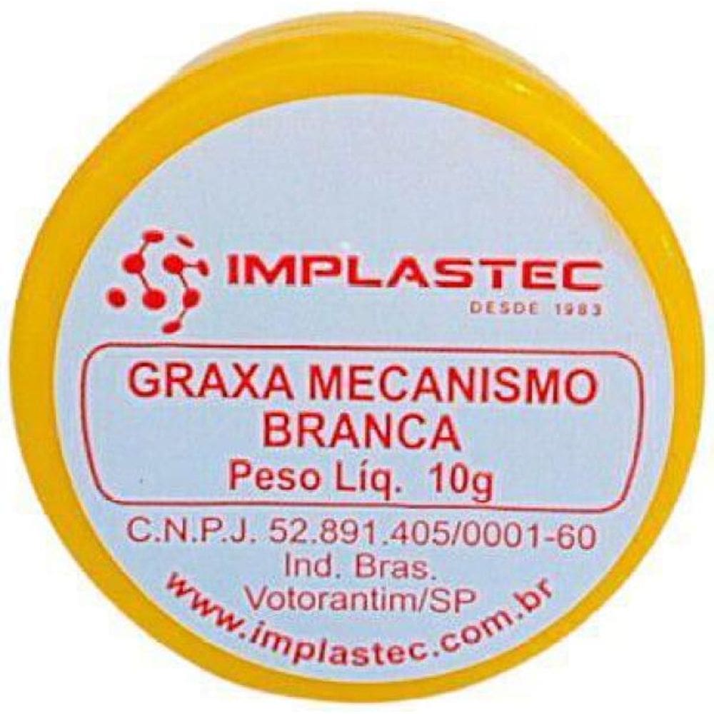 Graxa Especial Branca Implastec Para Mecanismo Pote 10G