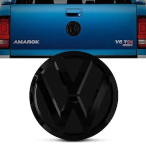 Emblema Tampa Traseira Caçamb Amarok 2010 A 2020 Black Piano