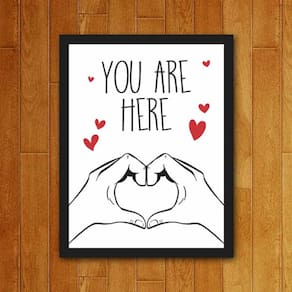 Placa Decorativa - You Are Here