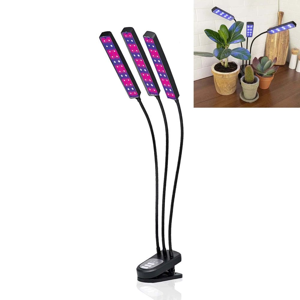 Lampada Luminaria Cultivo Plantas Interno Temporizador Luz Ultravioleta Planta Casa Estufa Terrario