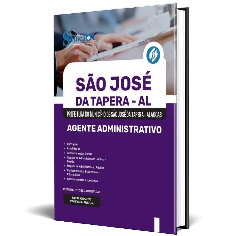 Apostila Prefeitura São José Da Tapera Al 2024 Agente