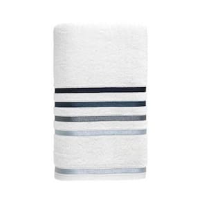 Toalha de Rosto Lumina Karsten 48x80cm Branco Cinza Algodão