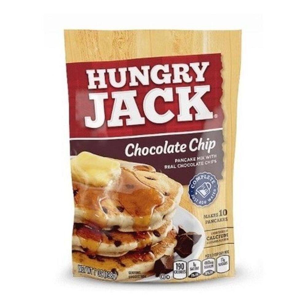 Massa Panqueca E Waffle Mix Gotas Chocolate Hungry Jack 198G