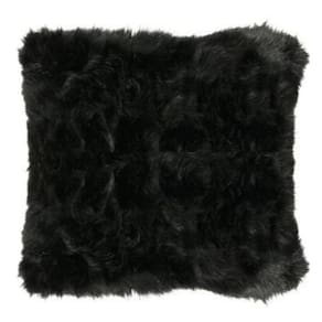 Almofada Pelo Sintético Preto 60x60cm 081-04 Decortextil