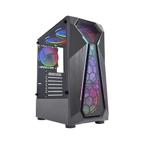 Gabinete K-Mex, Warlock, Mid-Tower, Rgb, Com Fita De Led
