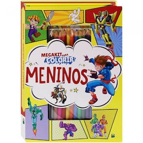 Livro Megakit Para Colorir - Meninos