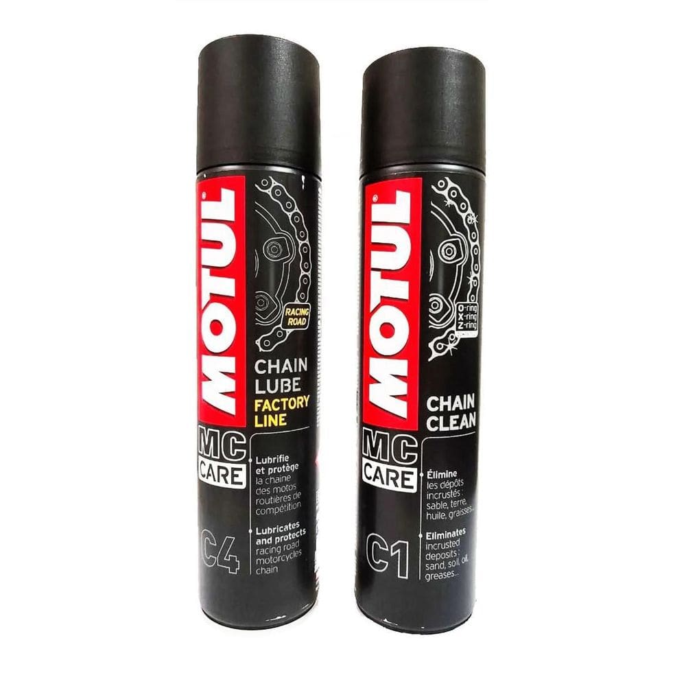 Lubrificante Motul C4 + C1 Chain Clean Correntes Motos 400Ml