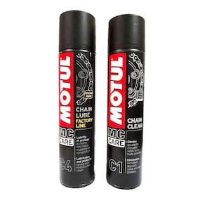 Lubrificante Motul C4 + C1 Chain Clean Correntes Motos 400Ml