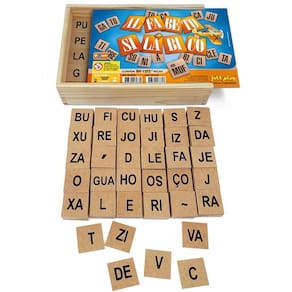 Letras de Madeira para Montar Palavras - 7+ anos