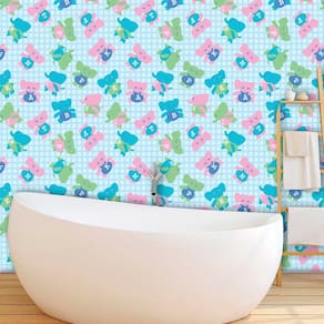 Papel de Parede Infantil Auto Adesivo Lavável Elefante