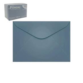 Envelope Visita Foroni 80G 72X108Mm Azul Claro Com 100 Unid