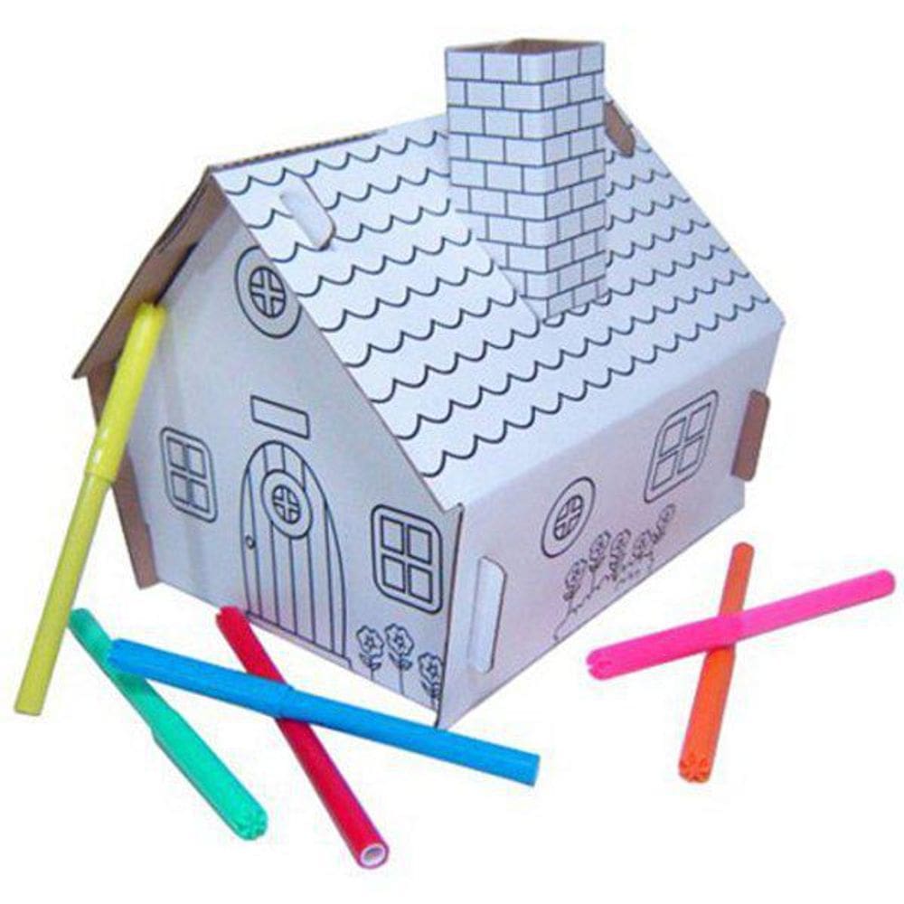 Kit De Papelão Casa - Kits For Kids