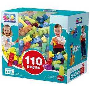 Blocos de Montar Dismat MK381 - Mais Blocos 2 com 110 Peças