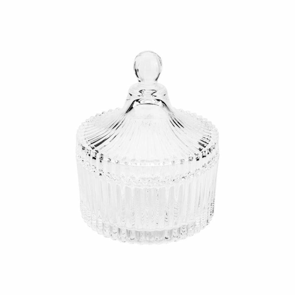 Potiche De Cristal Caroussel Com Tampa Lyor 9x7x7 Cm